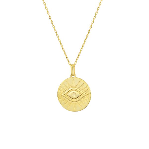 BIG EYE COIN NECKLACE