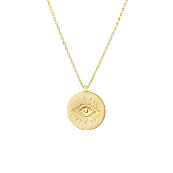 ENAMEL BEAUTIFUL COIN NECKLACE 