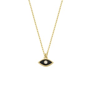  - ENAMEL MINI EVIL EYE NECKLACE