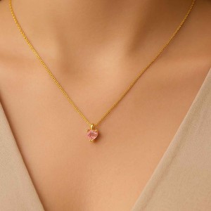  - FINE LOVE HEART NECKLACE (1)