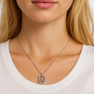  - FRAME A INITIAL NECKLACE