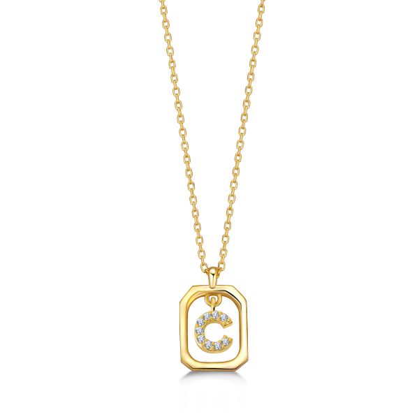 FRAME C INITIAL NECKLACE