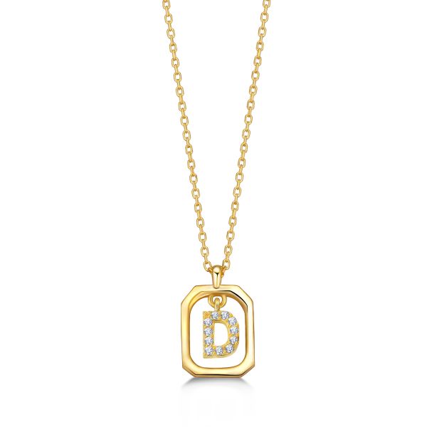  - FRAME D INITIAL NECKLACE