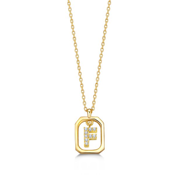  - FRAME F INITIAL NECKLACE