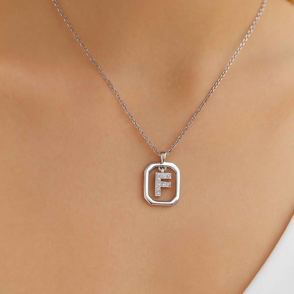  - FRAME F INITIAL NECKLACE