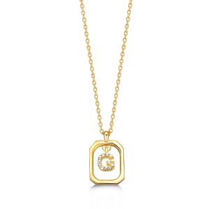  - FRAME G INITIAL NECKLACE