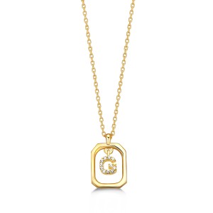  - FRAME G INITIAL NECKLACE