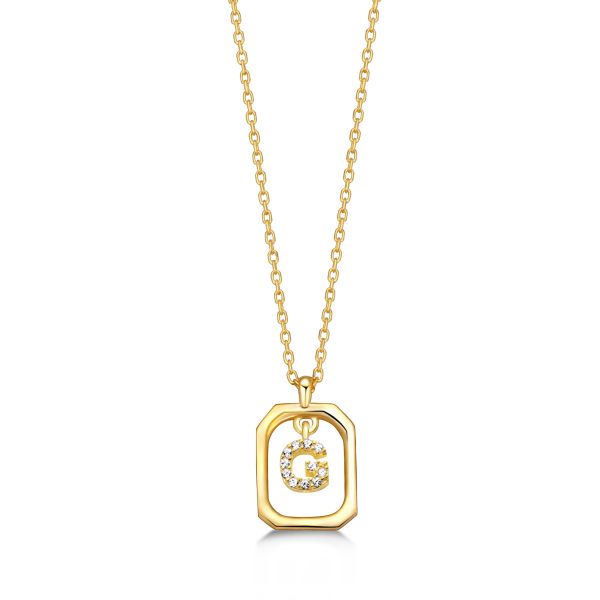 FRAME G INITIAL NECKLACE