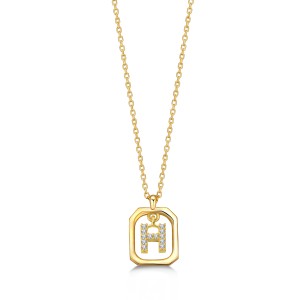  - FRAME H INITIAL NECKLACE