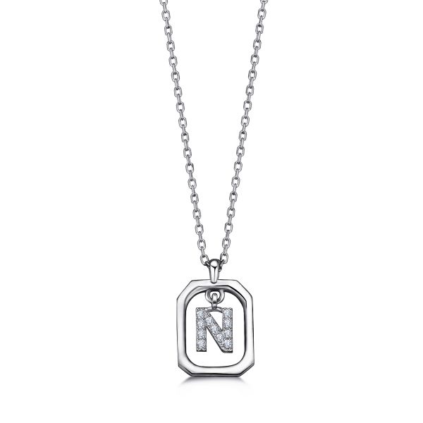 FRAME N INITIAL NECKLACE