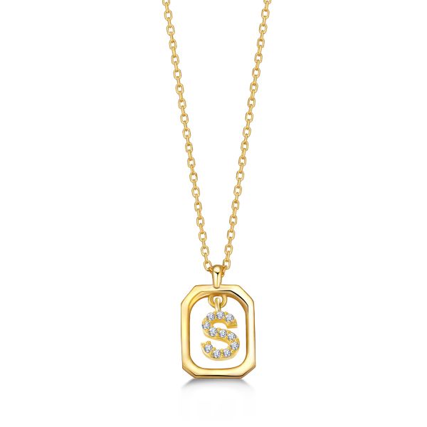 FRAME S INITIAL NECKLACE