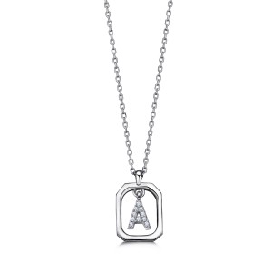  - FRAME A INITIAL NECKLACE