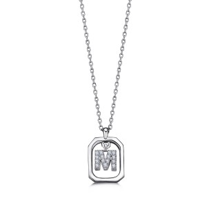  - FRAME M INITIAL NECKLACE