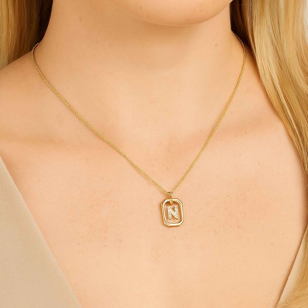  - FRAME N INITIAL NECKLACE