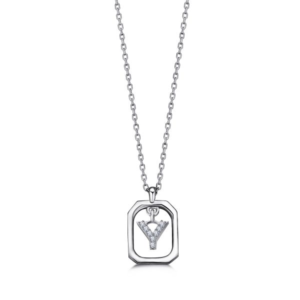  - FRAME Y INITIAL NECKLACE