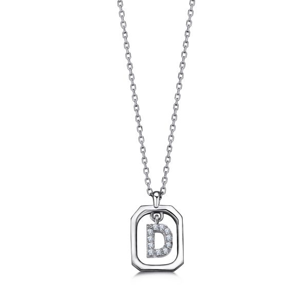  - FRAME D INITIAL NECKLACE