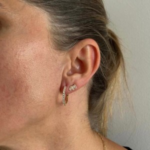 GINA HOOP EARRINGS - Thumbnail