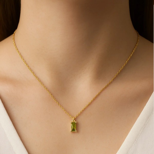  - GREEN CLARA NECKLACE