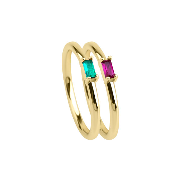  - GREEN&RED NORA RING