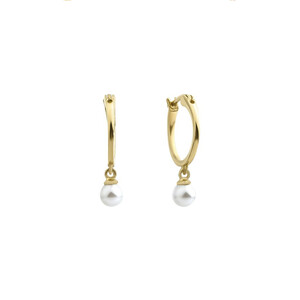  - HOOP PEARL EARRINGS