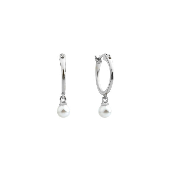  - HOOP PEARL EARRINGS