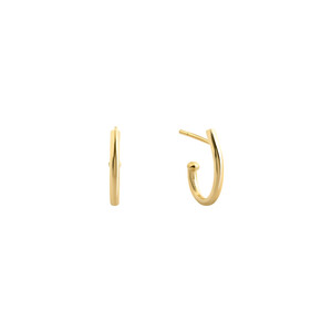 J HOOP EARRINGS - Thumbnail