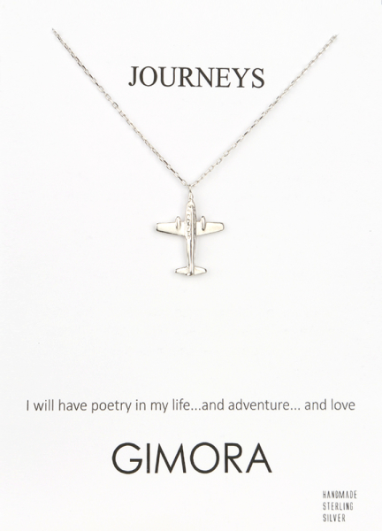 JOURNEYS PLANE NECKLACE - Thumbnail (2)