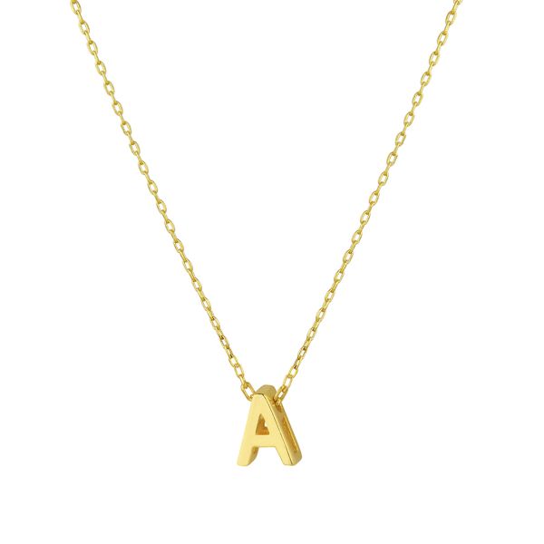  - MINI A INITIAL NECKLACE