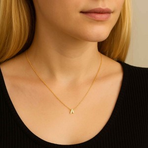  - MINI A INITIAL NECKLACE
