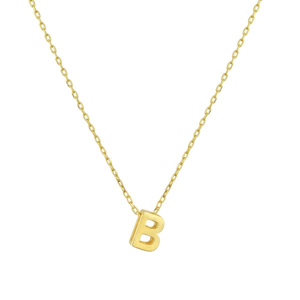  - MINI B INITIAL NECKLACE