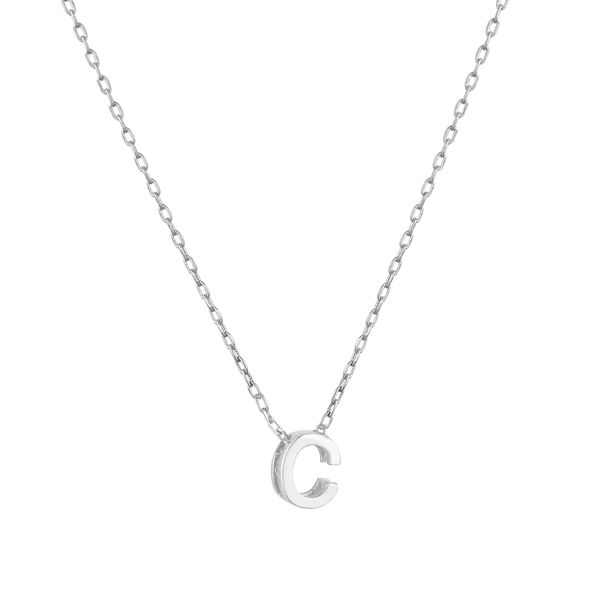 MINI C INITIAL NECKLACE