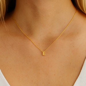  - MINI E INITIAL NECKLACE