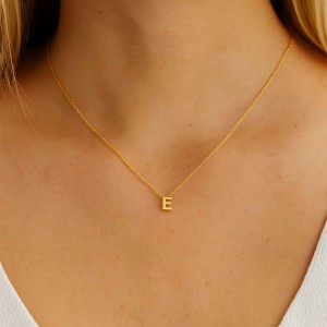  - MINI E INITIAL NECKLACE
