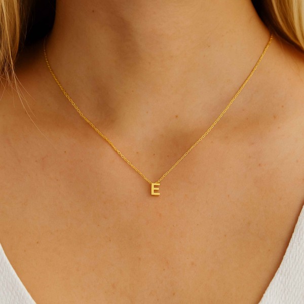  - MINI E INITIAL NECKLACE