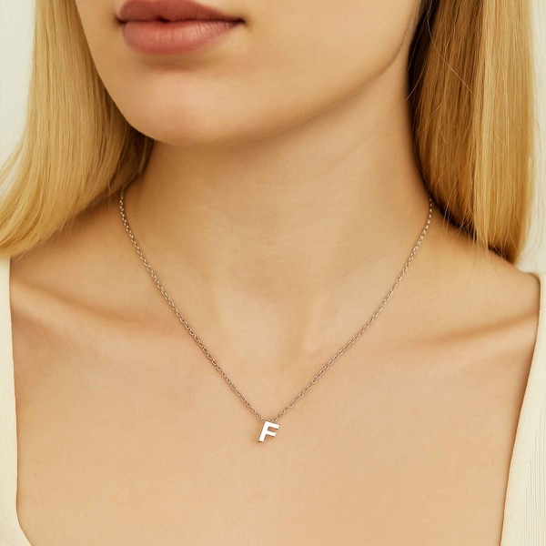 MINI F INITIAL NECKLACE