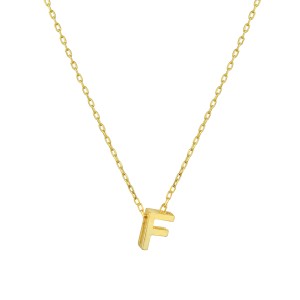  - MINI F INITIAL NECKLACE