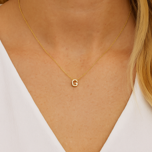 MINI G INITIAL NECKLACE - Thumbnail