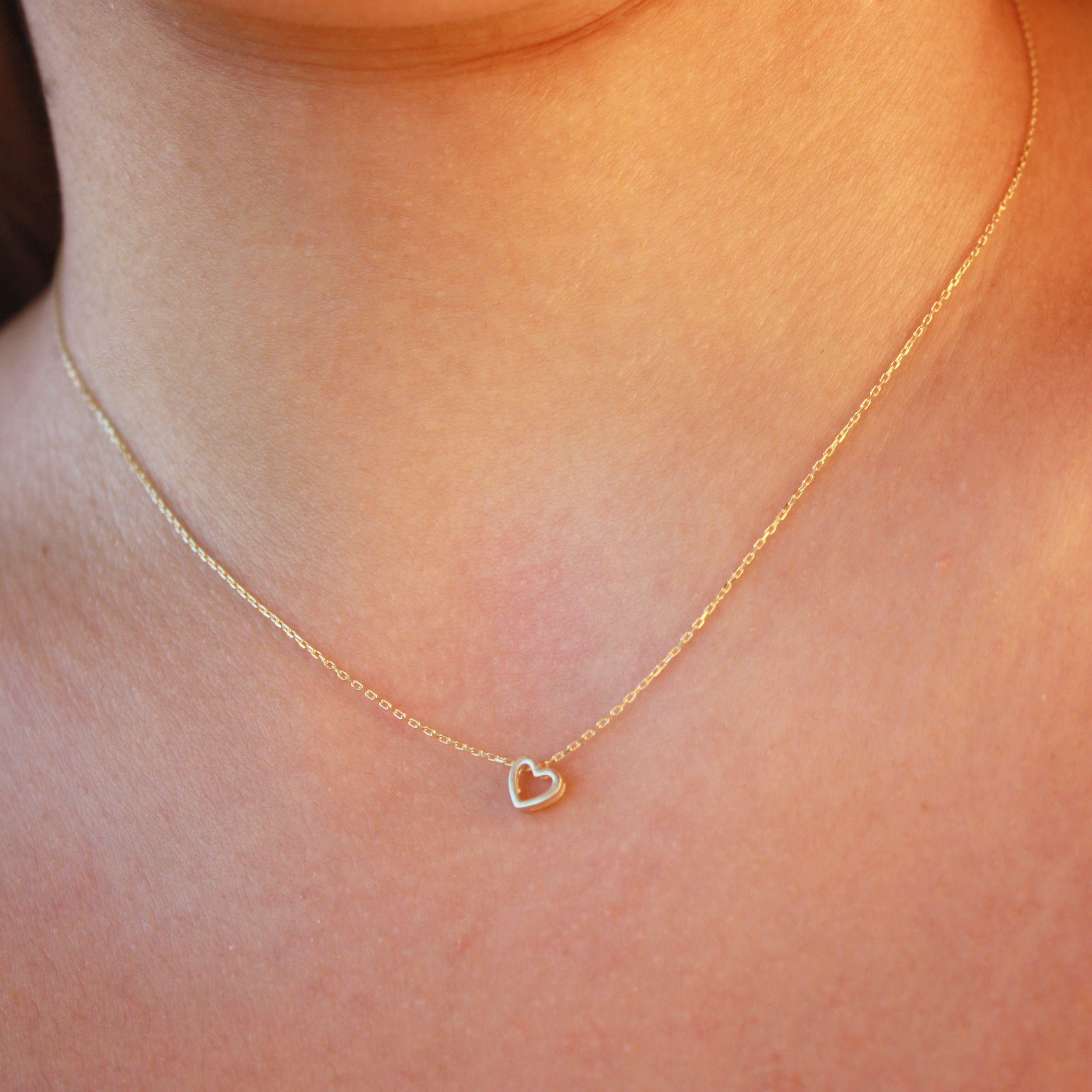 Pure Heart Mini Necklace Gold