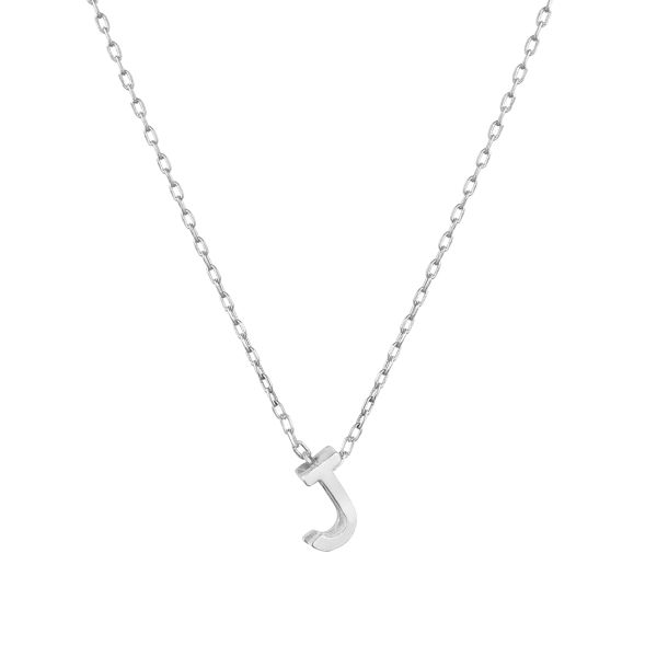 MINI J INITIAL NECKLACE