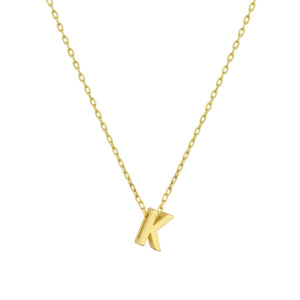 MINI K INITIAL NECKLACE