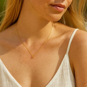  - MINI K INITIAL NECKLACE