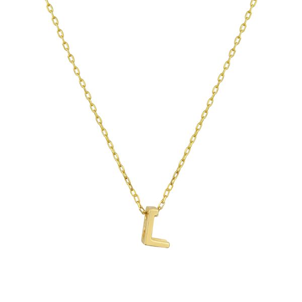 MINI L INITIAL NECKLACE