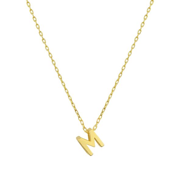 MINI M INITIAL NECKLACE