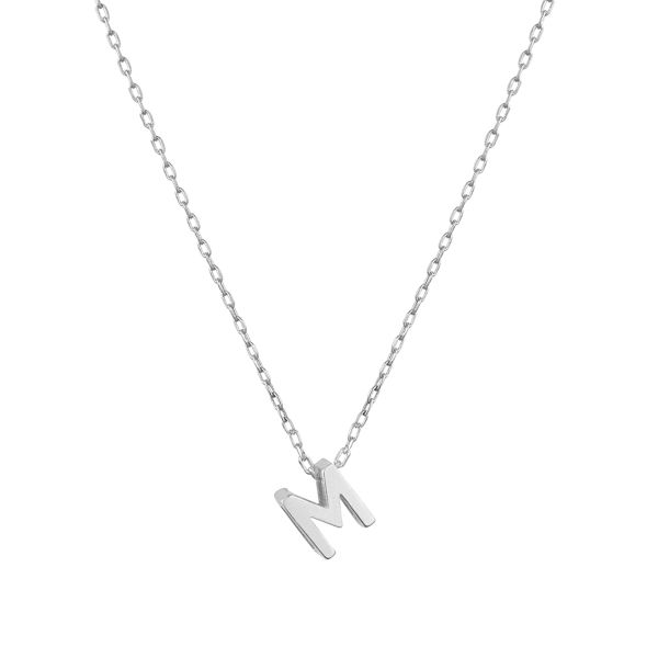  - MINI M INITIAL NECKLACE