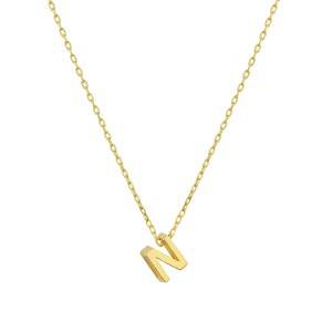  - MINI N INITIAL NECKLACE