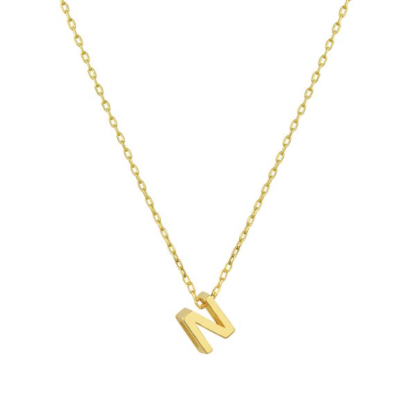  - MINI N INITIAL NECKLACE