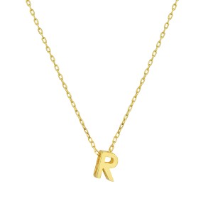  - MINI R INITIAL NECKLACE