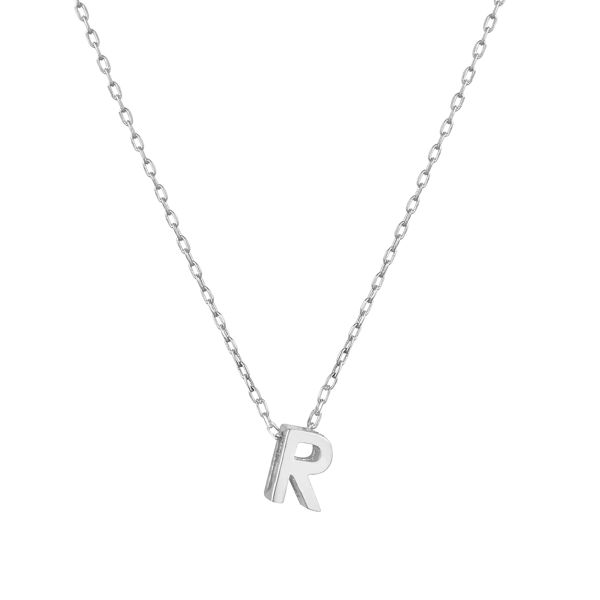 MINI R INITIAL NECKLACE