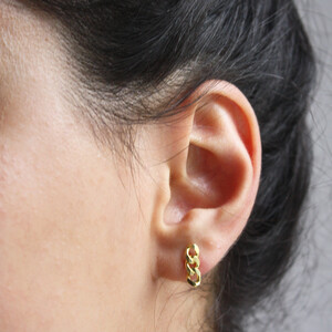 MINI RETRO CHAIN EARRING - Thumbnail