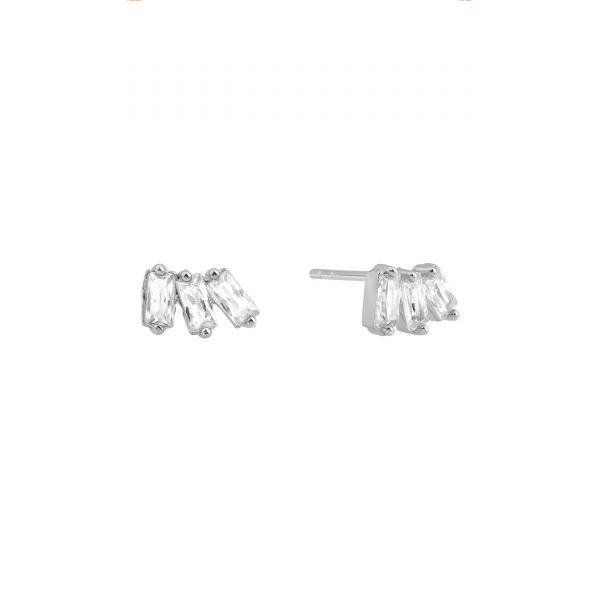  - MONICA BAGUETTE STUD EARRINGS